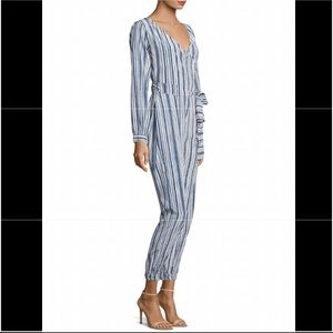 Calypso St. Barth Mahonia Silk Striped Jumpsuit XS